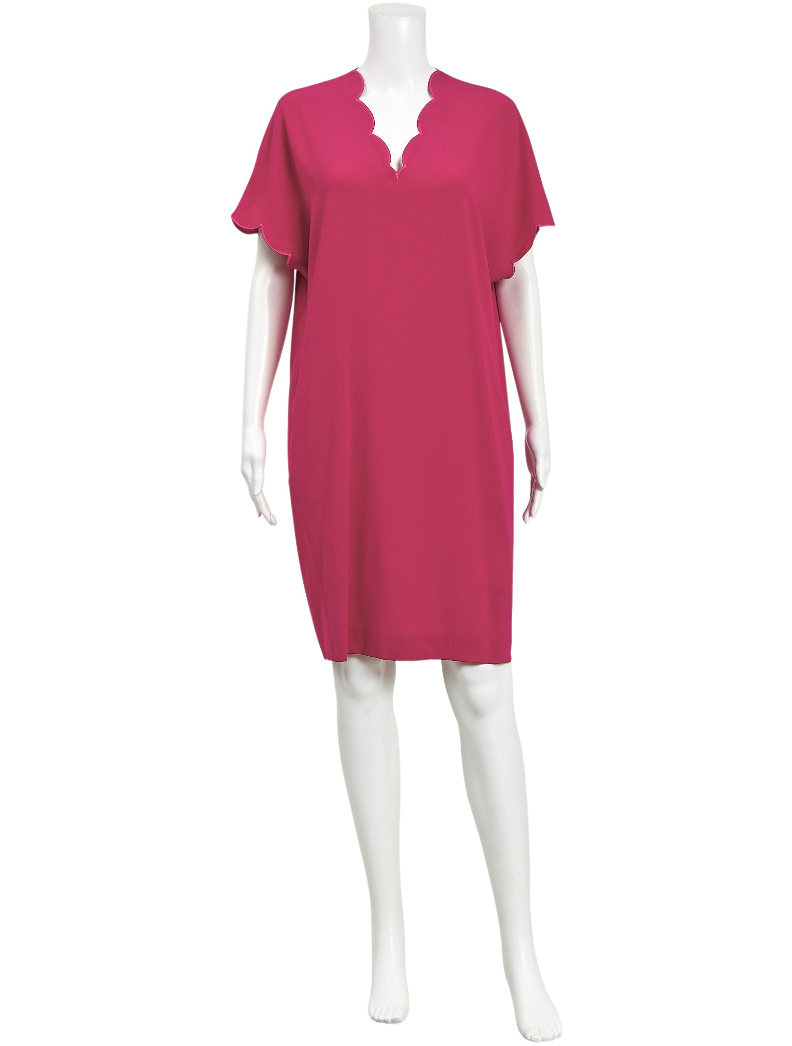 Escada Pink Scallop Dress The Turn