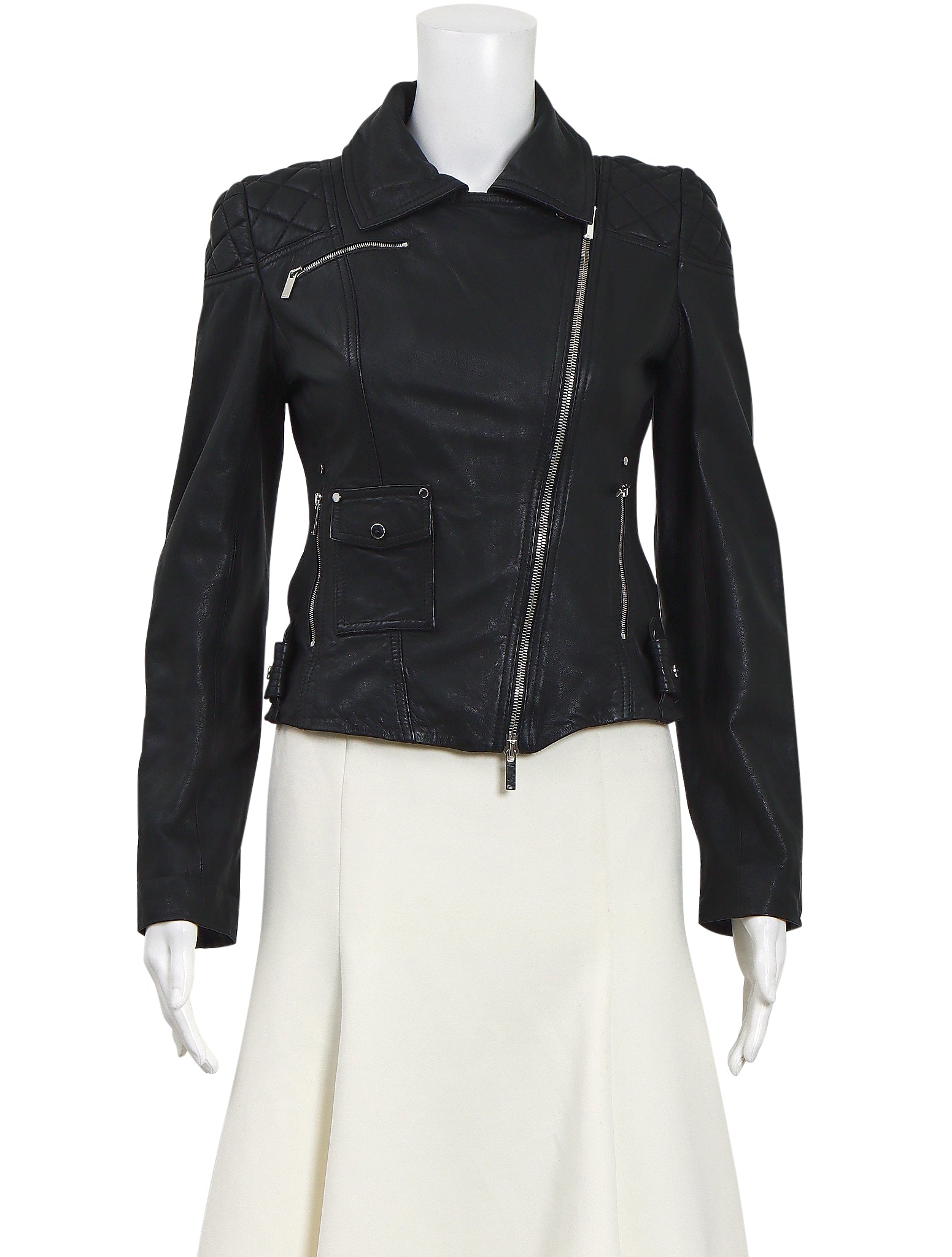 Karen Millen Leather Biker Jacket – The Turn