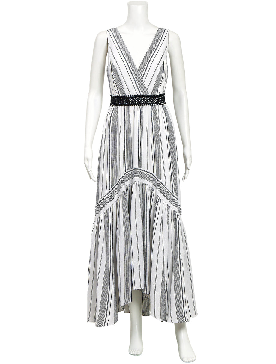 BCBG Max Azria Stripe Midi Dress The Turn