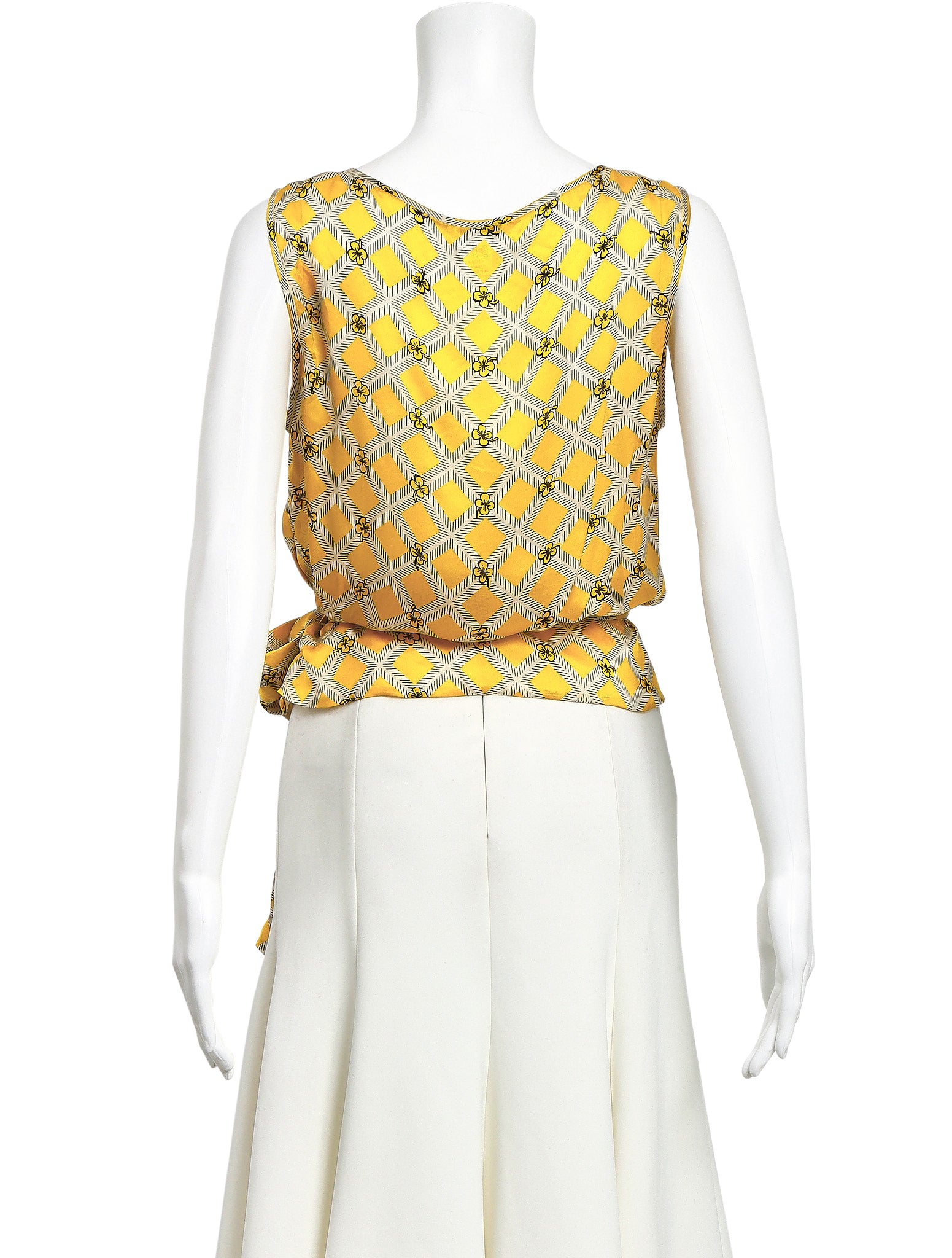 Collette Dinnigan Silk Print Top The Turn