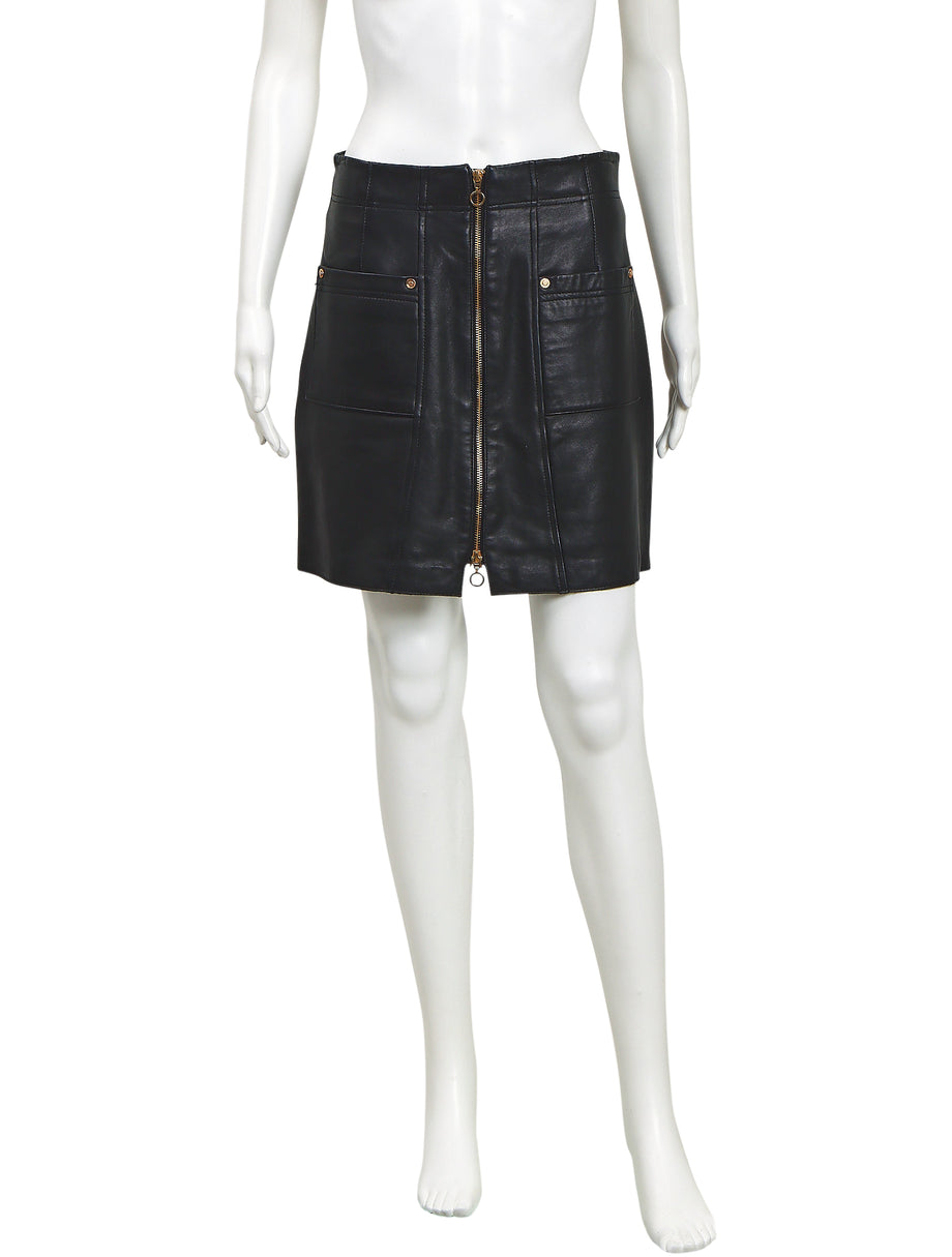 Alice collection mccall leather skirt