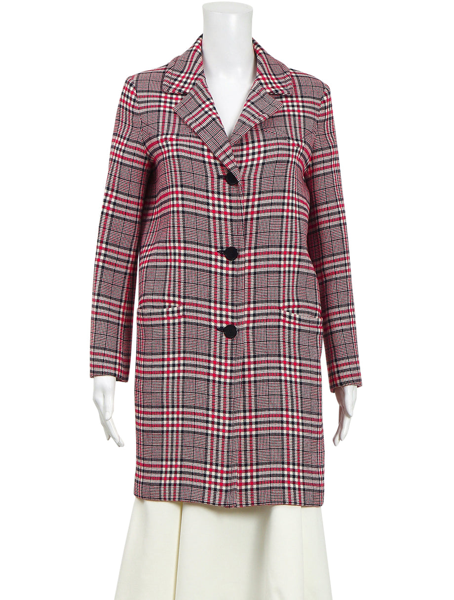 Claudie Pierlot Giant Checkered Coat The Turn