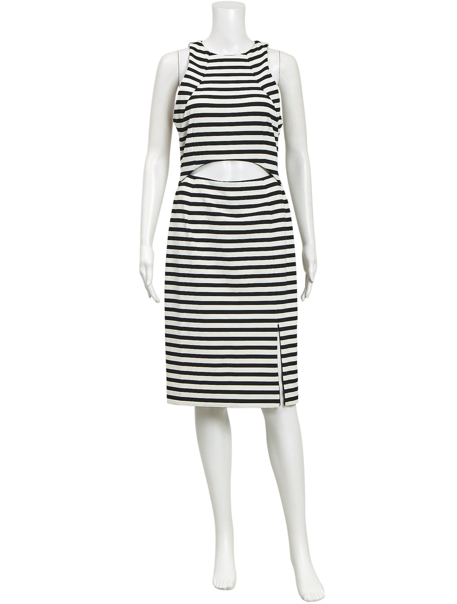 Nicolas Stripe Cut Out Dress – The Turn