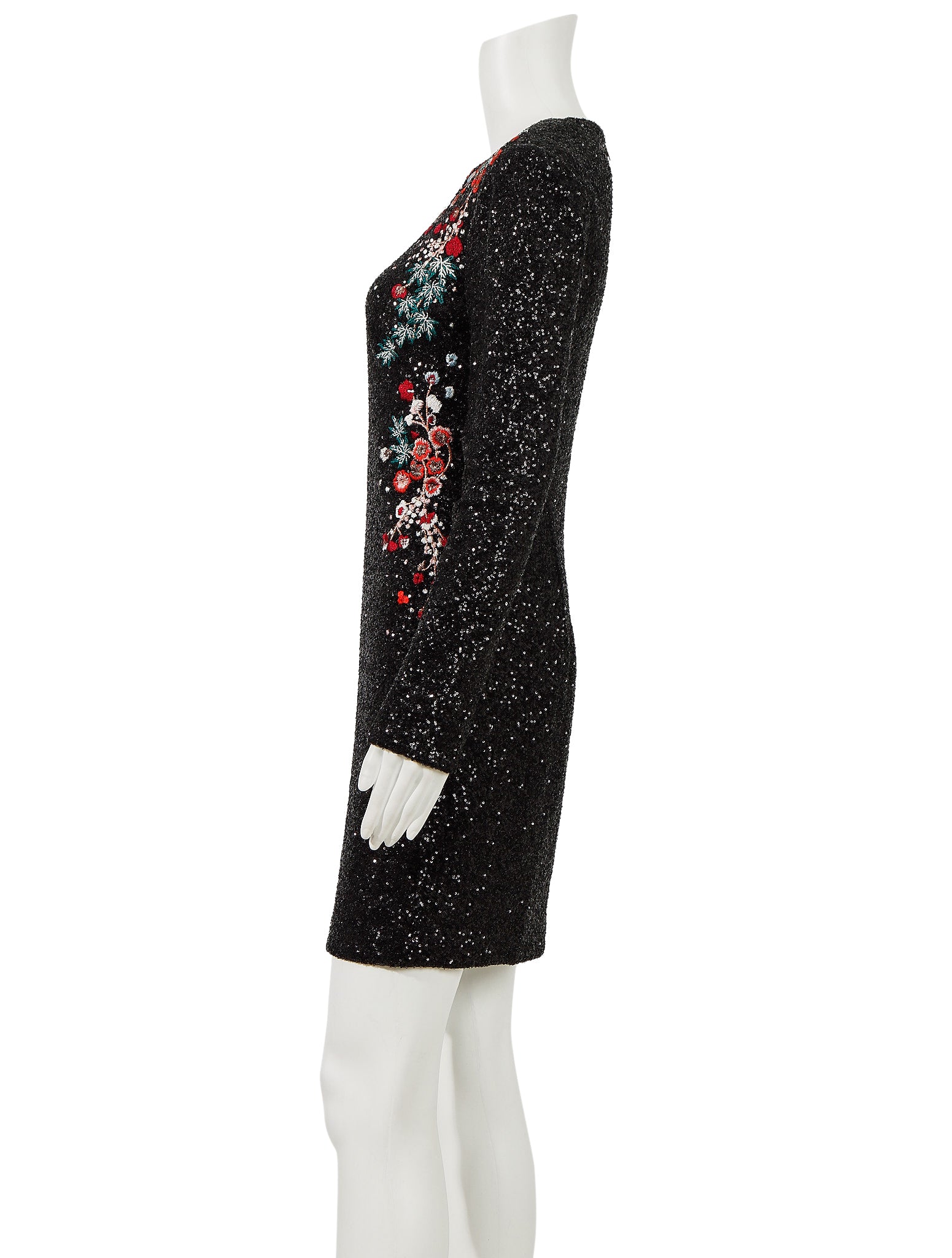 Karen Millen Sequin Floral Embroidered Dress – The Turn