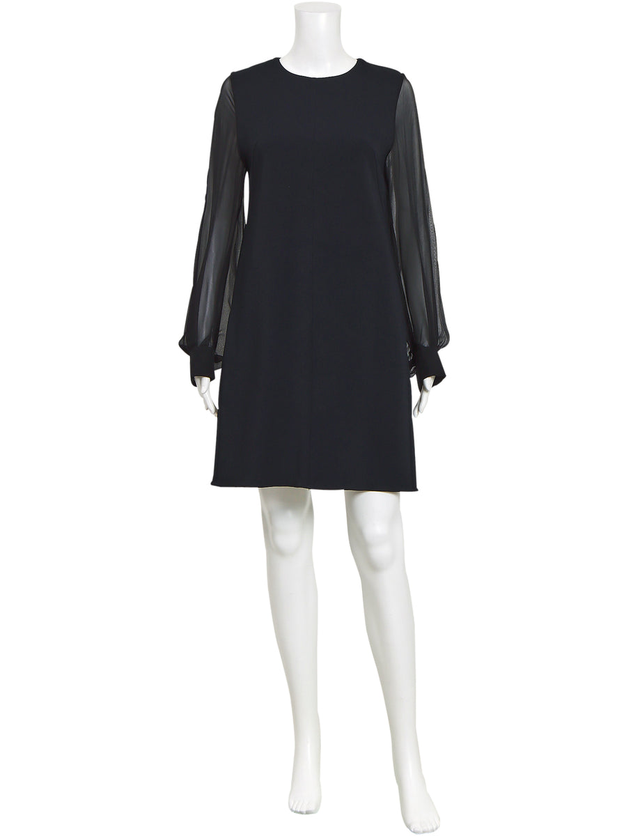 Scanlan Theodore Black Sheer Sleeve Dress – The Turn