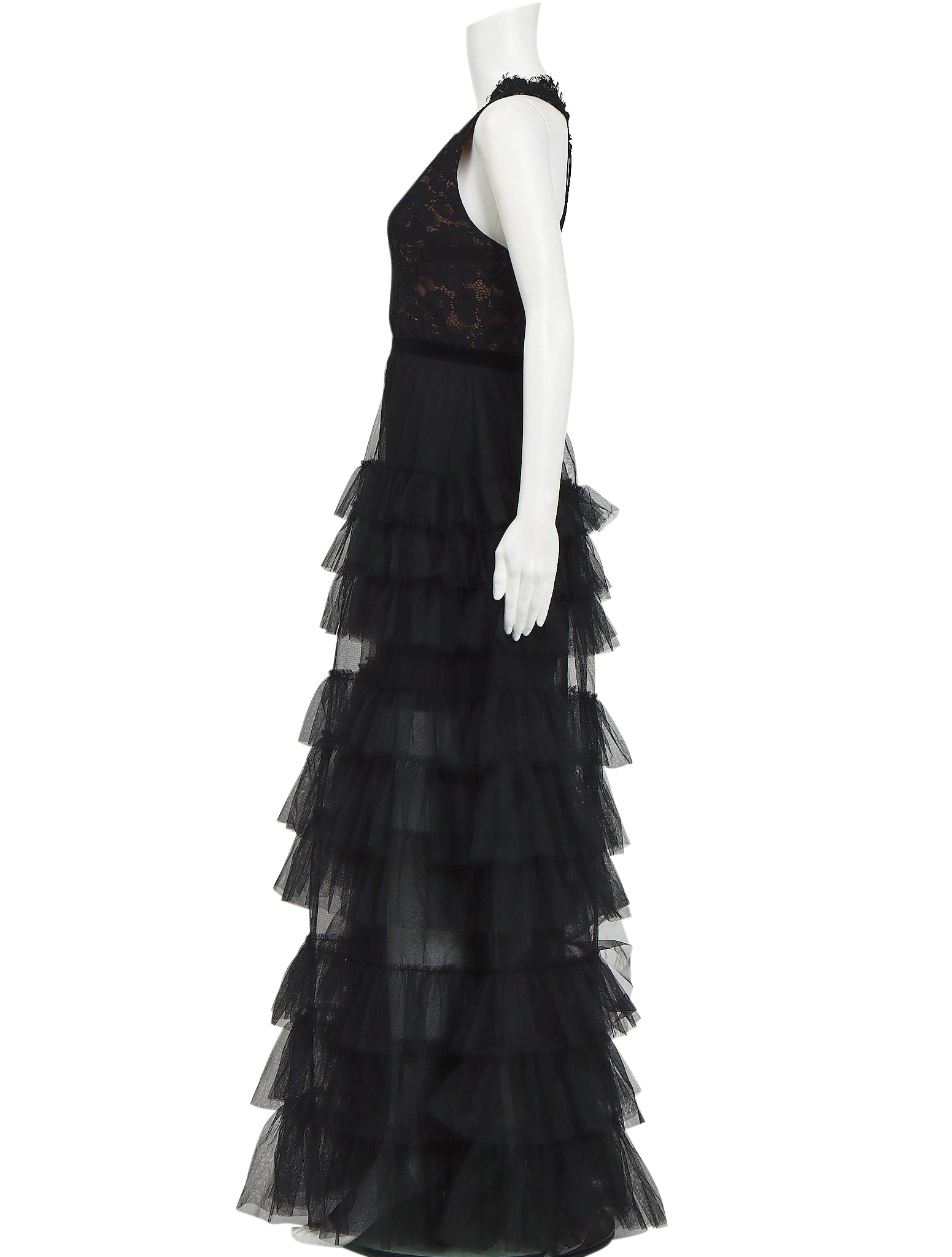 Bcbg black tulle dress best sale