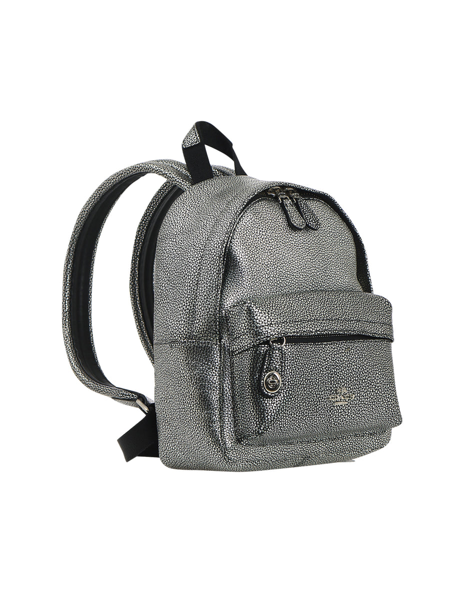 Coach Mini Campus Silver Backpack The Turn