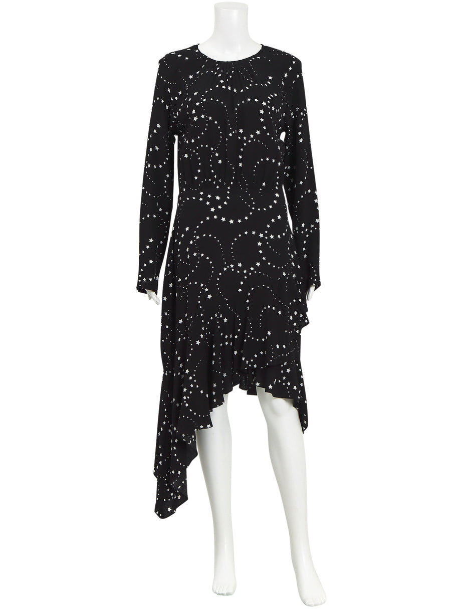 Maje Retoile Star Print Asymmetric Dress – The Turn