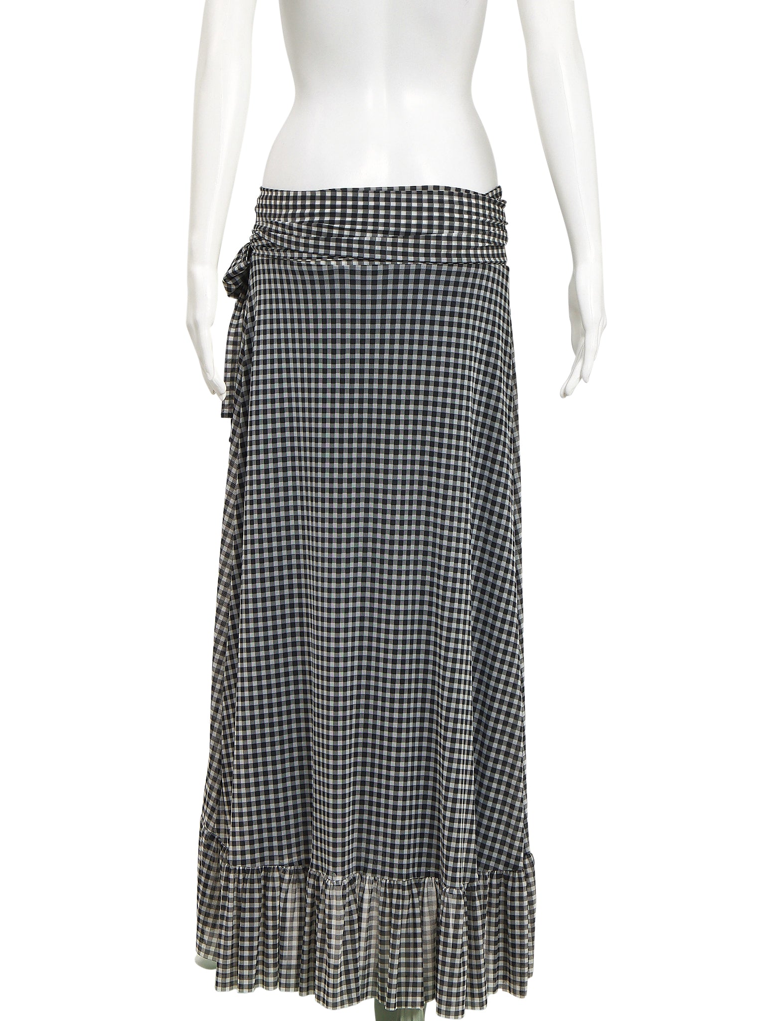 Ganni shop gingham skirt