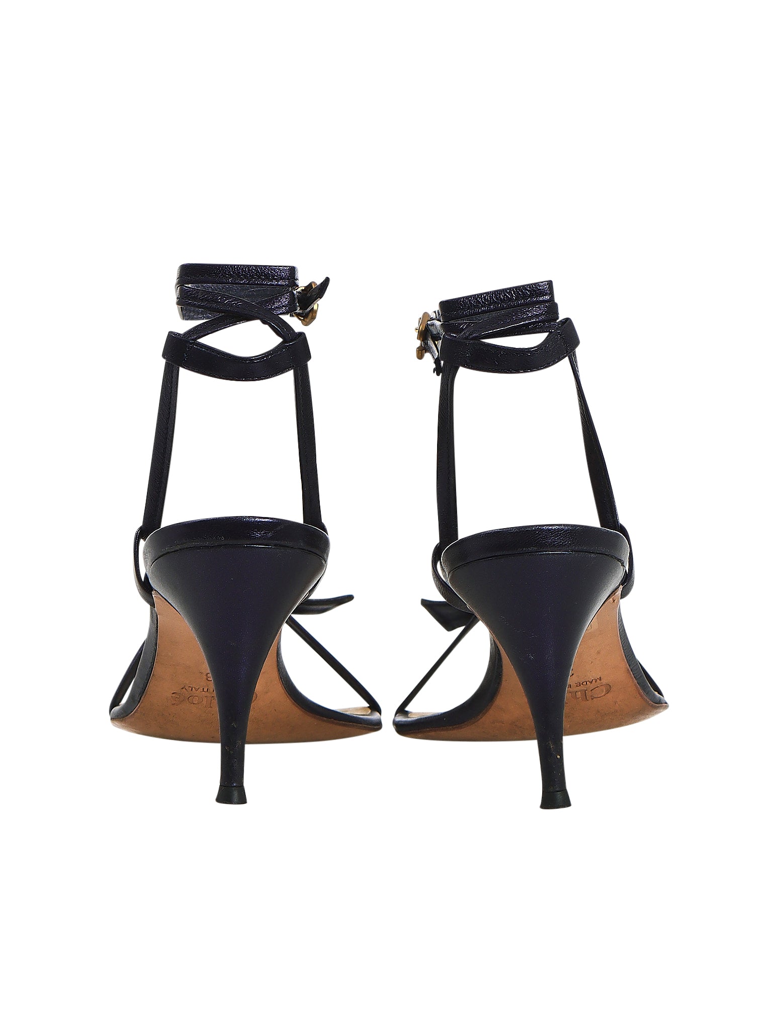 Chloe Metallic Strappy Sandals The Turn