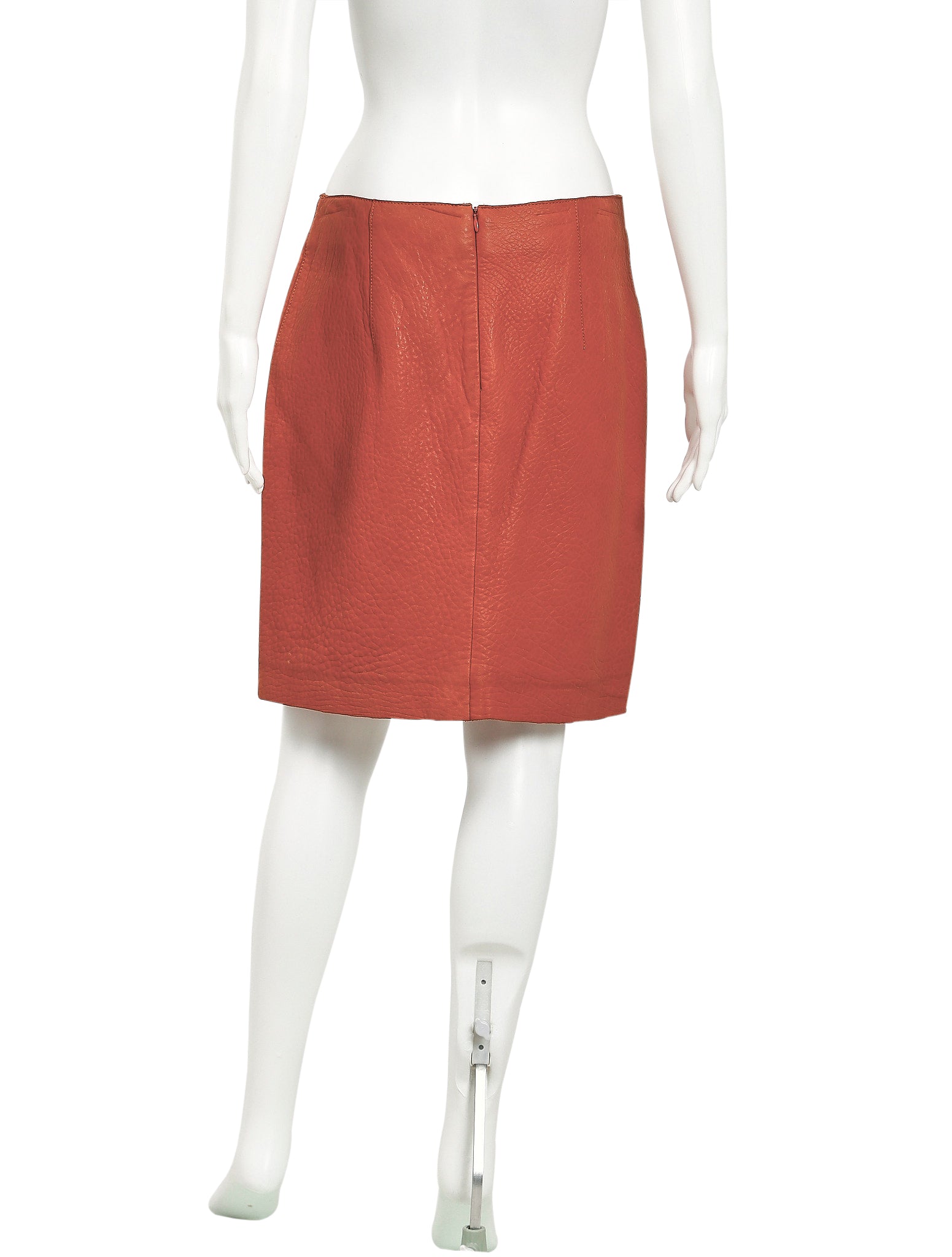 Faux Leather Flared Mini Skirt - Lewkin