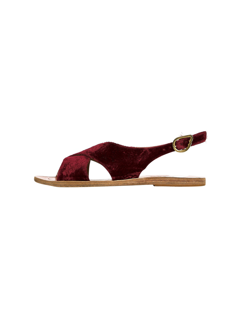 Ancient Greek Sandals Maria Velvet Sandals The Turn