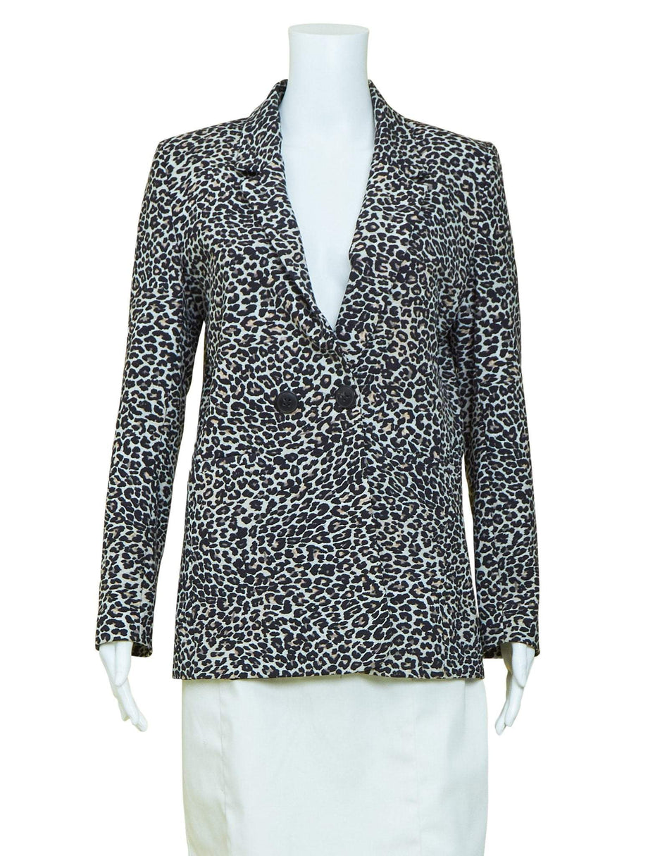 Anine Bing Leopard Print Blazer The Turn