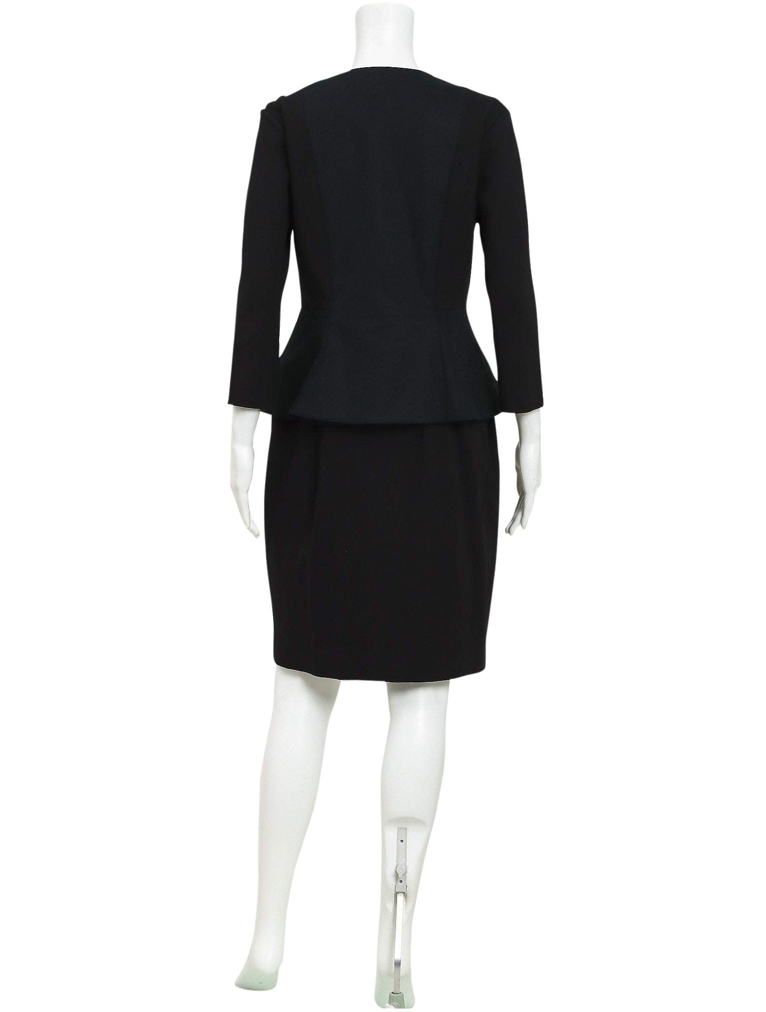 Ted baker black peplum on sale dress