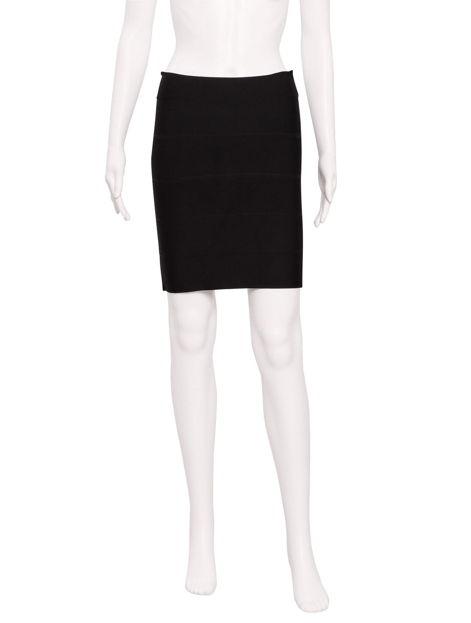 BCBG Max Azria Black High Waisted Skirt The Turn