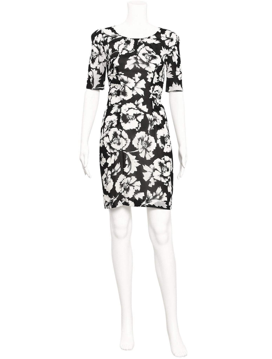 Hobbs black and top white dress