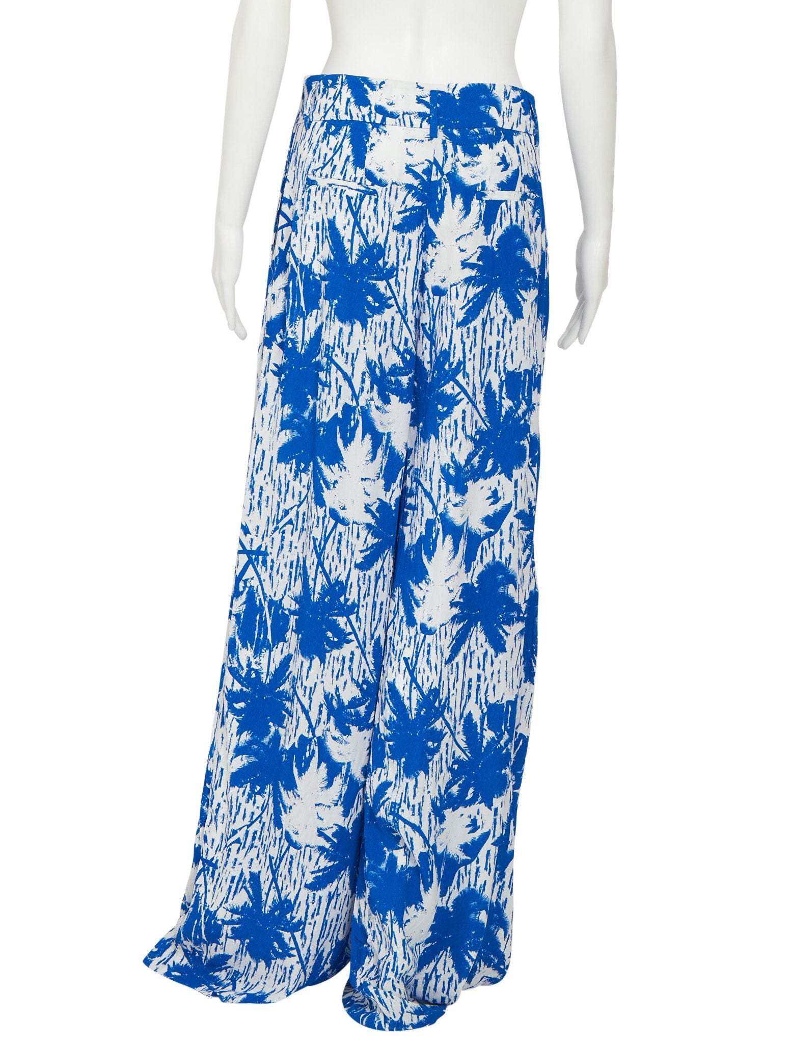 Palm print hotsell wide leg pants