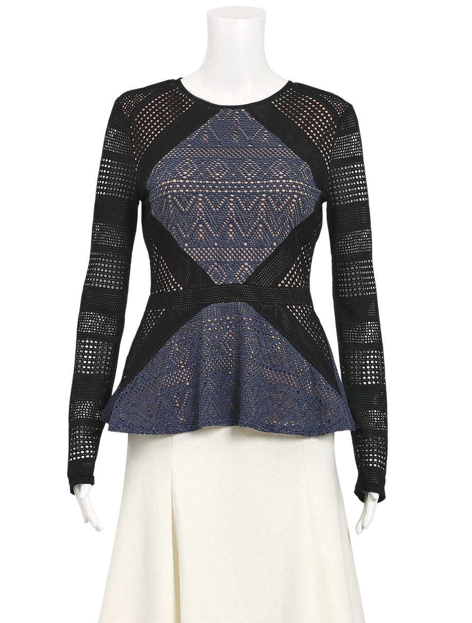 BCBG Max Azria Peplum Top The Turn